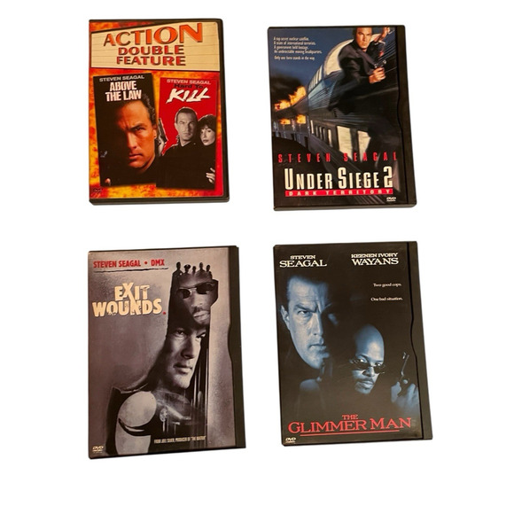 Steven Seagal DVD Lot - Action Dbl Feature,Under Siege 2,ExitWounds ,Glimmer Man - Picture 15 of 15